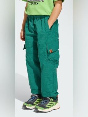 NWT! ADIDAS MINECRAFT TERREX CLIMA365 CARGO PANTS KIDS, sz S